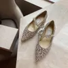 Femmes Designers de luxe Shoe Mary Jane Slip on Baily Ballet Flat Chaussures Gemme de cheville cloutée ornée