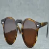 LuxuryGregory Peck Brand men women Sun oliver Vintage Polarized Peopl OV5186 retro OV 5186 With package7014817