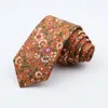 Neck Krawaty Moda Kwiatowy Krawat Dla Mężczyzn Wąskie Przypadkowe męskie Wedding Party Skinny Kwiaty Drukowane Krawaty Męskie Garnitury Cravat