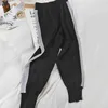 Genayooa coreano 2 pezzi causale top a maniche lunghe e pantaloni streetwear tuta da donna palestra due pezzi 210417