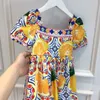 Yellow colors Dresses for Baby Girls Summer Kids Girl Princess Dress Fashion Children Beach Clothes6060385
