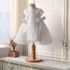 1st Birthday Party Wedding Neonate Dress Lace Princess Abiti per bambini per ragazze Big Bow Toddler Baby Battesimo Abito da battesimo G1129