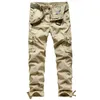 Mężczyźni Vintage Cargo Spodnie Spring Elastyczność Wytrzymała Bawełna Luźne Retro Milltary Army Kombinezony Taktyczne Dorywczo Spodnie Męskie