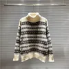 여자 디자이너 스웨터 망 럭셔리 스웨터 캐주얼 라운드 넥 긴 소매 옷 고품질 스웨터 수석 선물 크기 M-2XL