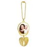 Sublimation Car Pendants Blanks Angel Wings Charm Necklace Heat Transfer Hanging Ornaments