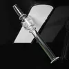 6 Zoll Mini-Glaspfeife im Stiftstil, gerades Rohr, Pyrex-Glas-Ölbrennerpfeifen, Rauchzubehör, Dab-Strohöl-Rig mit Wabenfilterspitze