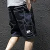 Mens Cotton Shorts Loose Man Sweat Short Pans 5XL Men's Joggers Short Summer Sweatpants Knee Length Pant for Men Clothes Male P0806