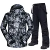 Vestes de Ski combinaison de Ski hommes hiver chaud coupe-vent imperméable Sports de plein air neige et pantalon équipement veste de Snowboard