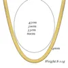 Szerokość 4 mm stal nierdzewna płaski naszyjnik dla kobiet złoty łańcuch filmowy dławik damski dam biżuteria różna długość łańcuchy hurtowe 59998915