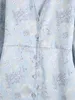 Kvinnor Bow-knot dekorerad lapel Långärmad Klänning Vintage Mode Waist Tryckt Midi Skirt Chic Kvinna Klänningar Vestidos 210507