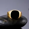 Men039s Ring Punk Rock Smooth Signet Ring For Men Hip Hop Party Jewelry Whole Male Wedding Anel5646803