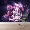 リビングルームのための壁紙モダンカラー抽象アートリリーフラワーグリッターカフェバーKTVウォール壁画の壁紙