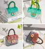 Miúdos Geléia Bolsas e Bolsas Bonitos PVC Mini Crossbody Bags para Mulheres Pequena Carteira Carteira Bebé Clear Beach Sacola