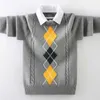 Kids Boys Sweater Autumn Winter Knitted Cotton Toddler Clothing Kids Cardigan Sweater For Boys 3-12 Years Outerwear Coat 211106