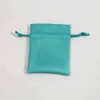 50pcs Jewelry Packaging Display Velvet Drawstring Bag Green Flannel Suede Chic Small Pouches Gift Packing Earrings Ring Necklace