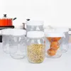 Organisation der Küchenaufbewahrung, 20 Stück, Kunststoffkappen, Deckel, gerippt, für 70 mm/86 mm Standard-Einmachglasflaschen mit normaler Öffnung