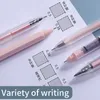 MG Cute Morandi GEL Pen Set Быстрые сушка Kawaii Цвет / Наконечник иглы 0.35 мм / 0,5 мм Черные чернильные школьные Канцтовары Пилены