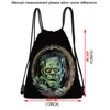 Portable Halloween Drawstring Backpack Shopping Bag Outdoor Micro Fiber Peach Travel Pouch Clothes Shoes Storage Bags Sport Gym Sackpack Student Gift TH0089