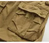 Летние мужские куриные шорты Beaggy Multi Pocket военные тактические застежки на молнии плюс размер 44 хлопок свободная работа повседневные шорты 210329