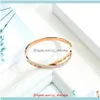 Bracelets Jewelry Trendy Fashion Luxury Designer Rose Gold Titanium Steel Cross X-Shaped Diamond Bangle Bracelet For Woman Girls 18 Cm Drop