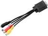 Cavo da VGA a 3RCA SubDVGA Video TV OUT SVIDEO AV Adattatore RCA Cavi convertitore femminile7022958