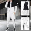Hip Hop Military Men Tracksuit Hooded Jacket+Harem Pant Patchwork 2PC Set For Men Fashion 2021 New Mens Sportswear Suits Y0831