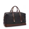 Plunjezakken Grote Capaciteit Mode Reistas Voor Man Vrouwen Weekend Canvas Lederen Duffle Draagbare Draagbagage Handbags205a