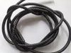 3 metros de cable de cuero bolo negro trenzado de 8 mm #22515298f