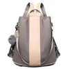 Outdoor-Taschen Damen Wasserdichter Lederrucksack Sicherheits-Anti-Diebstahl-Rucksack Leichter einfacher Reise-College-Studenten-Schulranzen