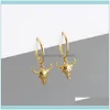 Boucles d'oreilles bijoux sterling argent tête de taureau pendentif boucle d'oreille pour femmes or cerceau style punk filles cadeau Pendientes Colgantes Hie Drop Delivery 2