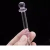 Verre coloré dabber cire collectant pointe fumer goûteur à la main pour dab rigs quartz banger clou 2 tailles au choix