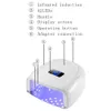 60W Akumulator Lampa Nail Wireless Gel Polski UV Cure Light Profesjonalny Suszarka do paznokci Cordless Nail UV LED 220104