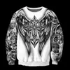 Drop d'automne Sweats à capuche Jésus Tatouage 3D Sweat-shirt pour hommes Unisexe Streetwear Pull-ovin Décontracté Tracksuits KJ0176 211106