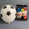 パーティーデコレーション50pcs 18インチサッカーサッカーホイルバルーンテーママンボーイバースデー装飾スポーツミートサプライラテックスバロンwholes6610847