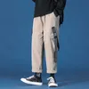 REERESTA Зимние грузовые брюки Мужчины Harajuku Hip Hop Streetwear Harem Японские Свободные Повседневные Мужские Большие Размер Одежда 210715