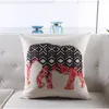 20x20 inch Blank Poly LinenThrow Pillow Case for sublimation Farmhouse Cushion Covers Christmas Thanksgiving Sofa Home Decor