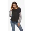 PEONFLY Femmes Pulls Pull tricoté Boho Imprimé Long Bell Manches O-Cou Pulls Loose Jumper Femme Streetwear Roupas 210805