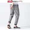 Lappster-jeunesse hommes pantalons à carreaux streetwear harajuku mode coréenne automne joggers pantalons pantalons de survêtement homme 5 couleurs sarouel 210406