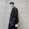 Chaqueta de traje de alta calidad negra IEFB para hombre, chaquetas con silueta de bolsa pequeña tridimensional desmontable para hombre, primavera 9Y5447 210524