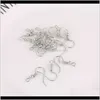 Clasps Findings & Components Jewelry Drop Delivery 2021 Polish Earring Finding Wire Hook Sterling Sier French Hooks 925 Earwires Ear 211 T2 D