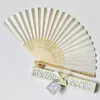 Party Favor 30 Pcs Personalized Engraved Luxurious Silk Fold Hand Fan In Elegant Laser-Cut Gift Box +Party Favors/wedding Gifts+printing