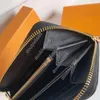 Luxur Designer Zipper Coin Bag unisex Business Wallets Women Handsbag Man Formal Wallet Fashion Classic Black Purse prägling