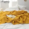 REGINA Brand Super Soft Warm Blankets Cozy Breathable Gray Beige Autumn Decor Knitted Bedspread Luxury Sofa Bed Throw Blanket 211122