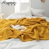 REGINA Marca Super Soft Coperte Calde Accogliente Traspirante Grigio Beige Autunno Decor Copriletto in Maglia di Lusso Divano Letto Coperta da tiro 211122