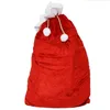 70*100cmメリークリスマスギフトバッグソリッドカラーサンタサックドローストリングハンドバッグクリスマスツリーキャンディパッケージバッグ