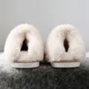 Luxury Faux Suede Home Women Full Fur Slippers Winter Warm Plush Bedroom Non-Slip Couples Shoes Indoor Ladies Furry Slippers