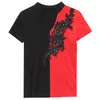 Kvinnor T-shirts Kortärmad Mandarin Collar Tee Toppar Sommar Kinesisk Floral Embriodery Design för Lady T03606B 210421