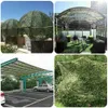 2 * 3m 3 * 3 Malha Branca Militar Militar Redes Reforçado para Jardim Torgamento Ao Ar Livre Pérgola Ocultar Sun Shelter Shade Gazebo 3x3 3x5 Y0706