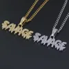 Collares pendientes Letras especiales Collar de hip-hop salvaje Cadenas cubanas Diseño experto Calidad Último estilo Estado original