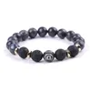 Constelações do Zodíaco Frisado Pulseiras Homens Chinês Labradorite Pedra Pulseira Bangle Yoga Balance Cura Reiki Pulseira